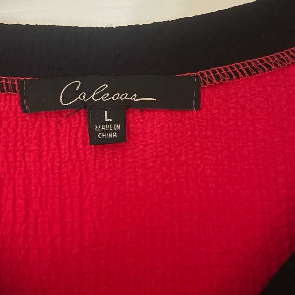 Red and Black Top